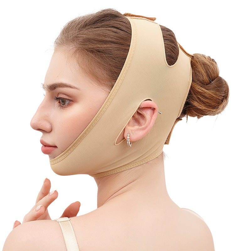 Lifting Skin Sleeping Surface Sculpture Face Elastic Sleeve Mask Velcro Face Mask